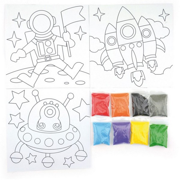 Продукт Andreu toys Космос - комплект за рисуване с цветен пясък - 0 - BG Hlapeta